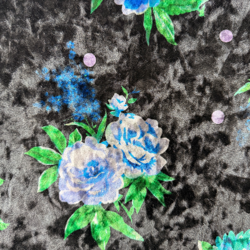 NO5003 Imitation Acetate Square Velvet Tyg